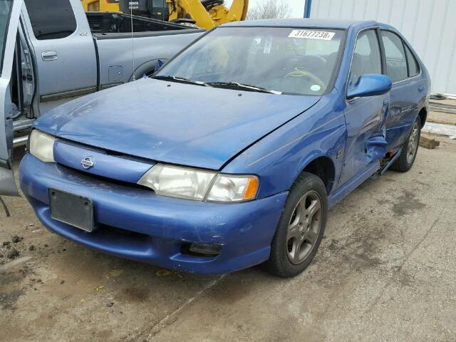 3N1BB41D1XL000455 - 1999 NISSAN SENTRA SE BLUE photo 2