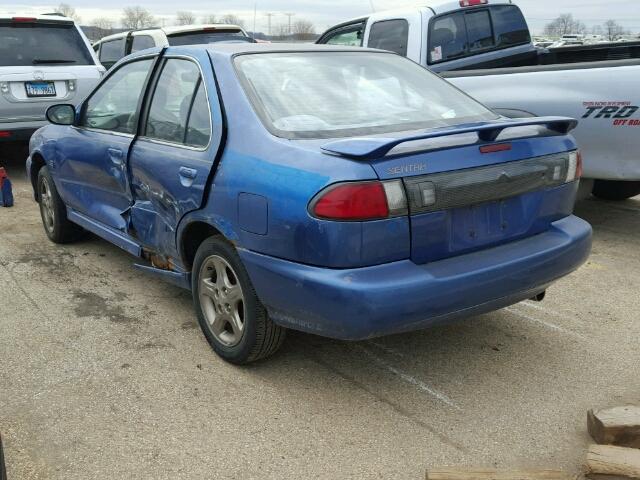 3N1BB41D1XL000455 - 1999 NISSAN SENTRA SE BLUE photo 3