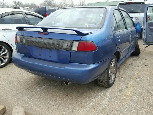 3N1BB41D1XL000455 - 1999 NISSAN SENTRA SE BLUE photo 4