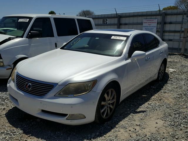 JTHBL46F575012532 - 2007 LEXUS LS 460 WHITE photo 2