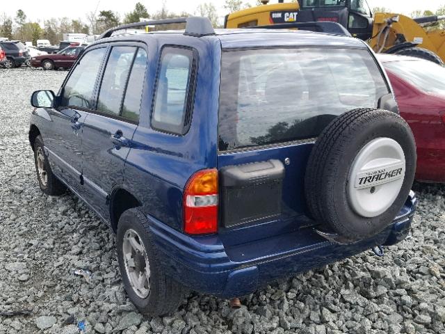 2CNBJ13C0Y6926348 - 2000 CHEVROLET TRACKER BLUE photo 3