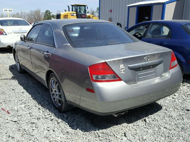 JNKAY41E03M000820 - 2003 INFINITI M45 GRAY photo 3