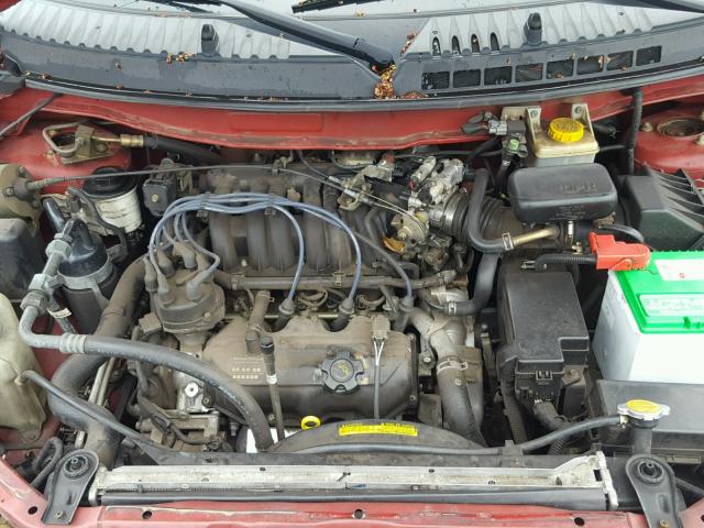 4N2XN11T3YD834196 - 2000 NISSAN QUEST SE RED photo 7