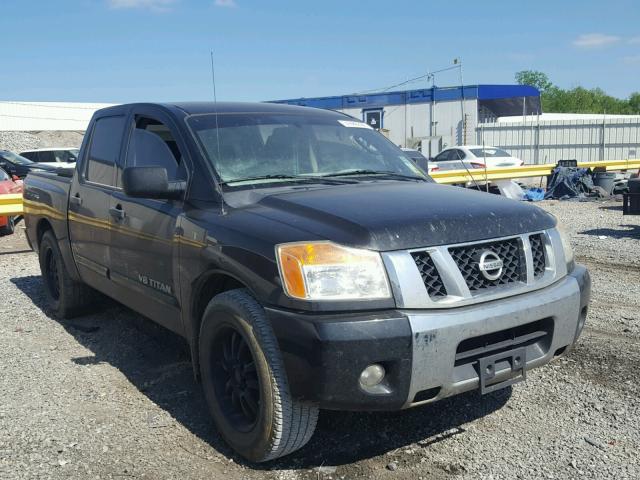 1N6BA0ED4AN313149 - 2010 NISSAN TITAN XE BLACK photo 1