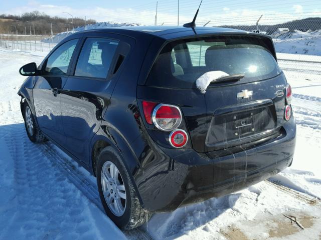 1G1JB6SH9C4218173 - 2012 CHEVROLET SONIC LS 黑色 照片 3