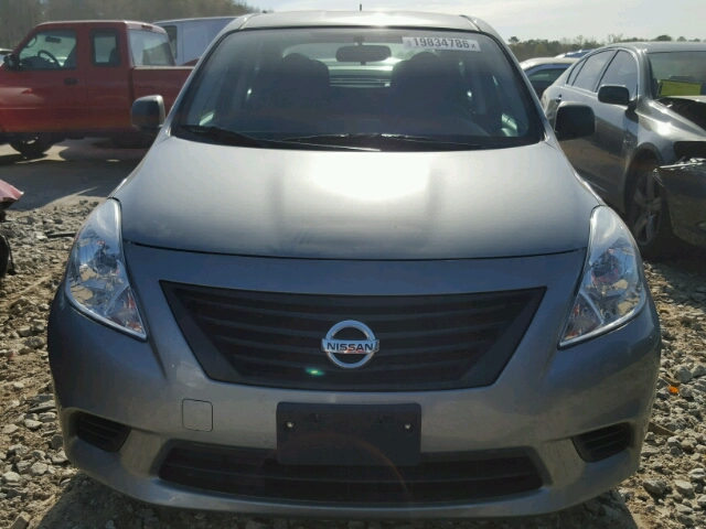 3N1CN7AP6DL891409 - 2013 NISSAN VERSA S/S SILVER photo 9