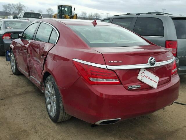 1G4GB5G3XEF212801 - 2014 BUICK LACROSSE RED photo 3