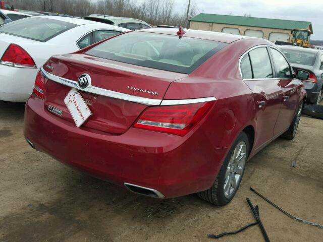 1G4GB5G3XEF212801 - 2014 BUICK LACROSSE RED photo 4