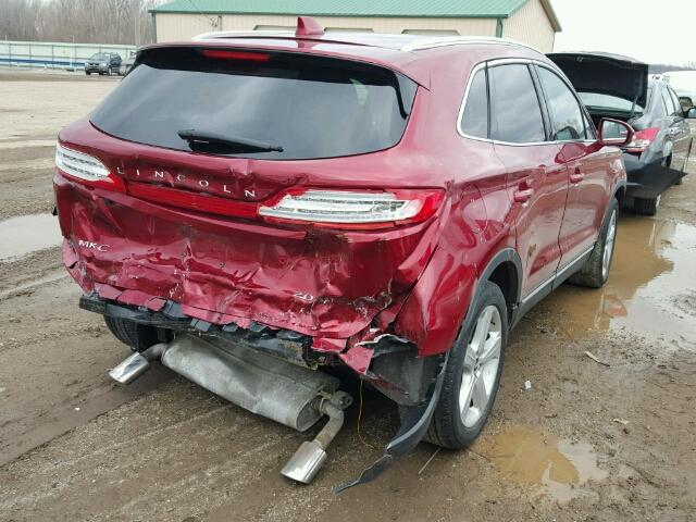 5LMCJ2A94FUJ23118 - 2015 LINCOLN MKC RED photo 4