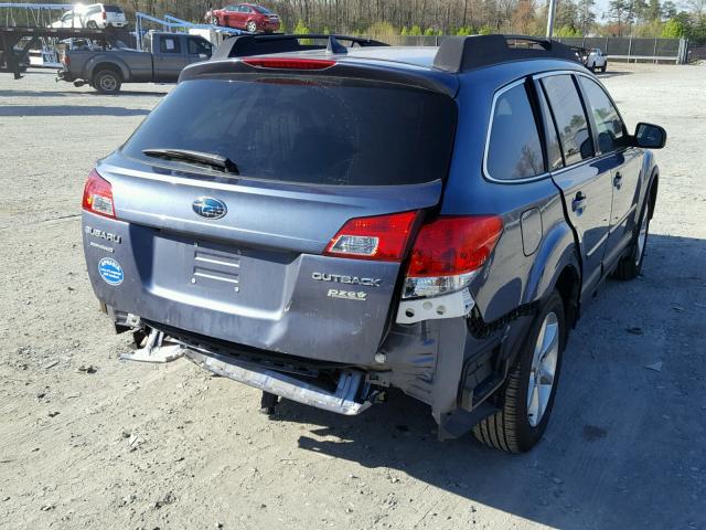 4S4BRBLC7E3291226 - 2014 SUBARU OUTBACK 2. BLUE photo 4