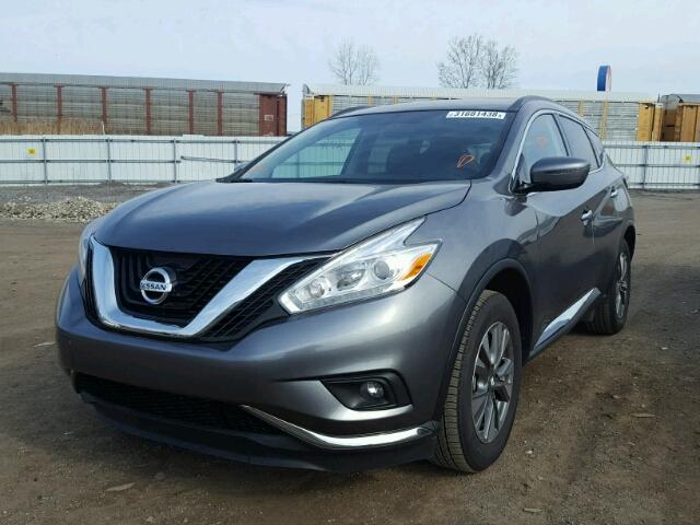 5N1AZ2MH9HN114336 - 2017 NISSAN MURANO S GRAY photo 2