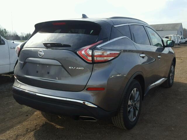 5N1AZ2MH9HN114336 - 2017 NISSAN MURANO S GRAY photo 4