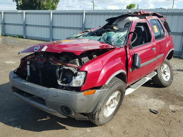 5N1ED28T43C693917 - 2003 NISSAN XTERRA XE MAROON photo 2