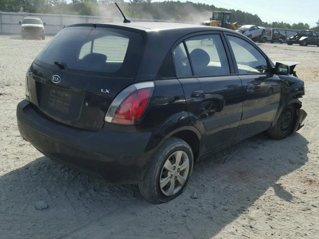 KNADE163686361748 - 2008 KIA RIO 5 SX BLACK photo 4