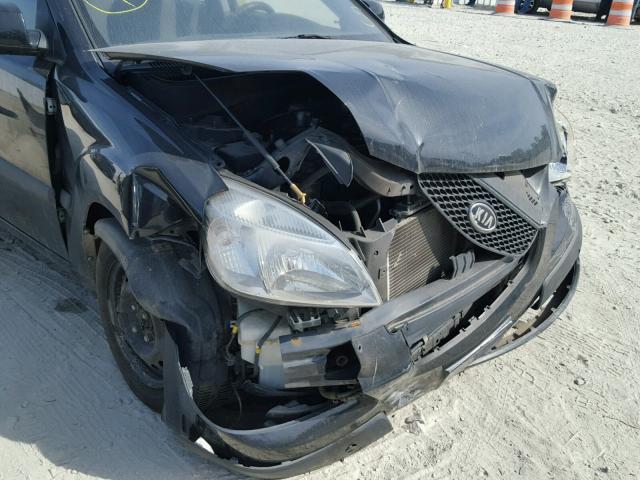 KNADE163686361748 - 2008 KIA RIO 5 SX BLACK photo 9