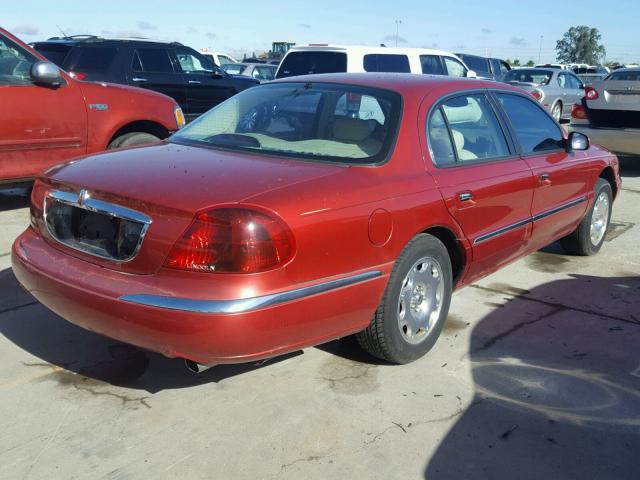 1LNFM97V3WY737526 - 1998 LINCOLN CONTINENTA RED photo 4