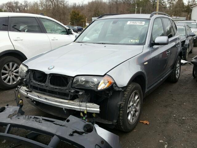 WBXPA73464WB21532 - 2004 BMW X3 2.5I GRAY photo 2