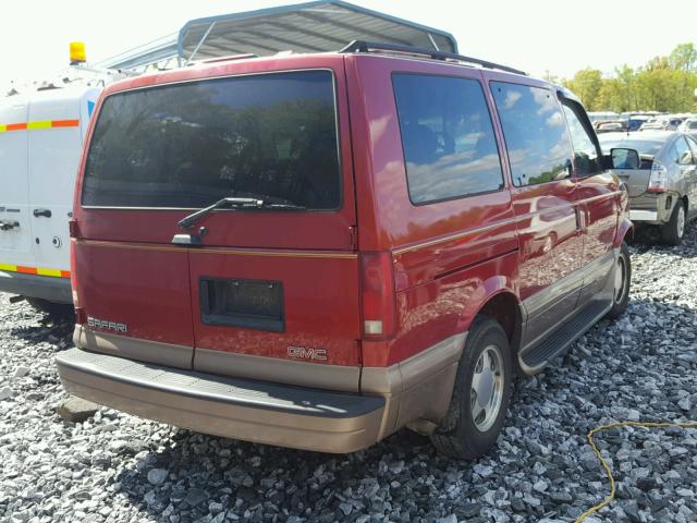 1GKDM19X02B507424 - 2002 GMC SAFARI XT MAROON photo 4