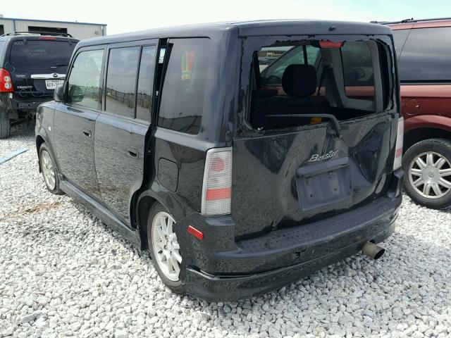 JTLKT324064096705 - 2006 TOYOTA SCION XB BLACK photo 3
