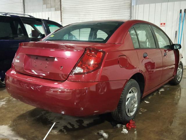 1G8AF52F64Z189105 - 2004 SATURN ION LEVEL RED photo 4