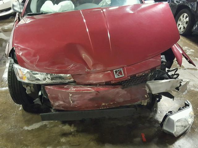1G8AF52F64Z189105 - 2004 SATURN ION LEVEL RED photo 7