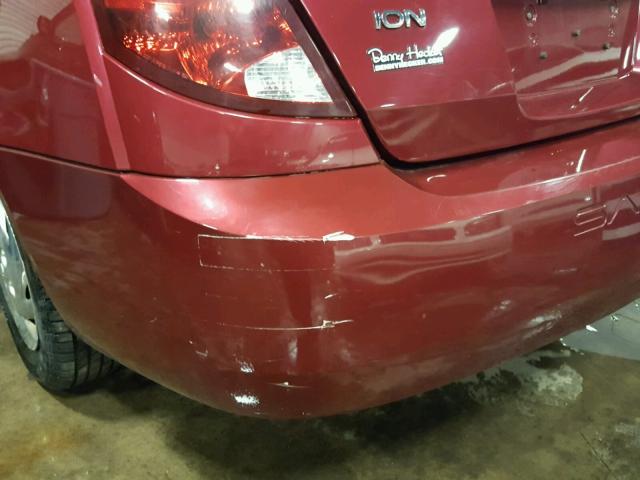 1G8AF52F64Z189105 - 2004 SATURN ION LEVEL RED photo 9