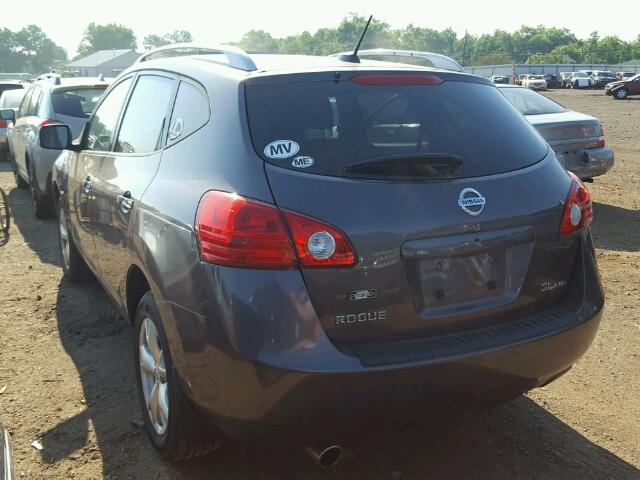 JN8AS58V08W407812 - 2008 NISSAN ROGUE S GRAY photo 3