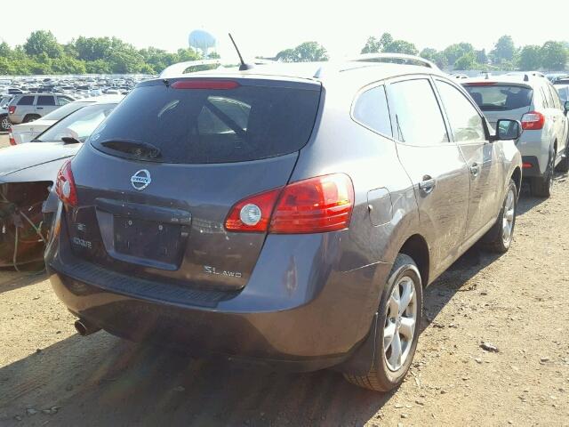 JN8AS58V08W407812 - 2008 NISSAN ROGUE S GRAY photo 4