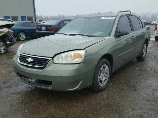 1G1ZS51F16F128280 - 2006 CHEVROLET MALIBU LS GREEN photo 2