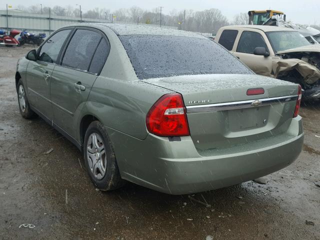 1G1ZS51F16F128280 - 2006 CHEVROLET MALIBU LS GREEN photo 3