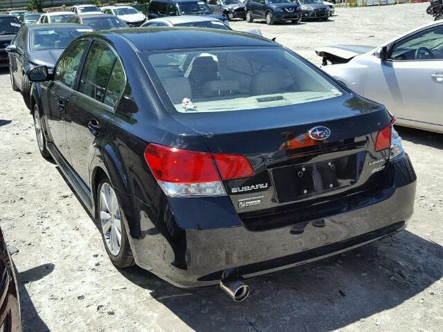 4S3BMBA63E3027727 - 2014 SUBARU LEGACY 2.5 BLACK photo 3