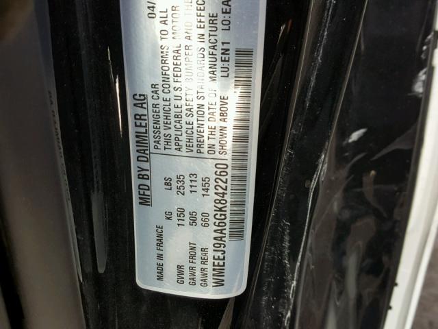 WMEEJ9AA6GK842260 - 2016 SMART FORTWO ELE 白色 照片 10