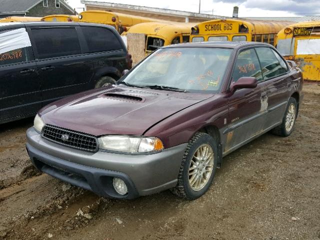 4S3BD6855X7255485 - 1999 SUBARU LEGACY 30T MAROON photo 2