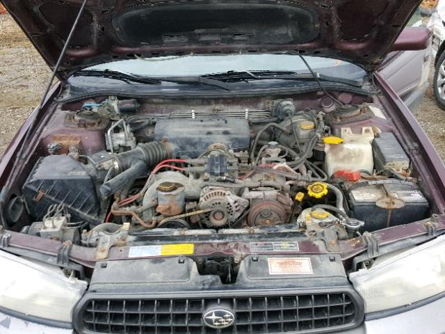 4S3BD6855X7255485 - 1999 SUBARU LEGACY 30T MAROON photo 7