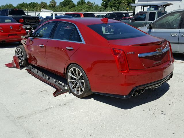 1G6A15S6XG0143552 - 2016 CADILLAC CTS-V RED photo 3