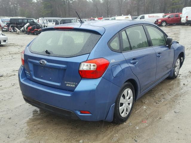 JF1GPAA61E8248842 - 2014 SUBARU IMPREZA BA BLUE photo 4