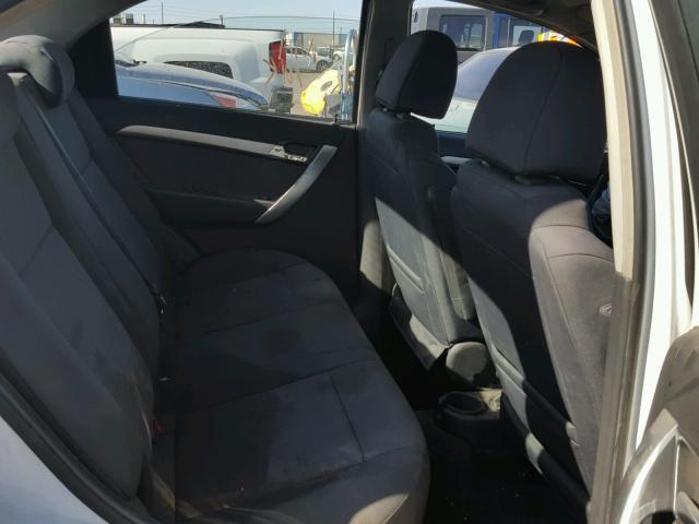 KL1TD5DE3BB201412 - 2011 CHEVROLET AVEO LS WHITE photo 6