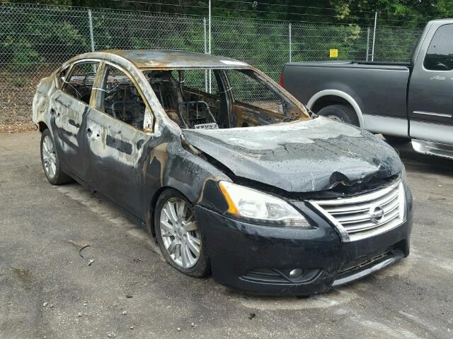 3N1AB7AP0DL665589 - 2013 NISSAN SENTRA S BURN photo 1