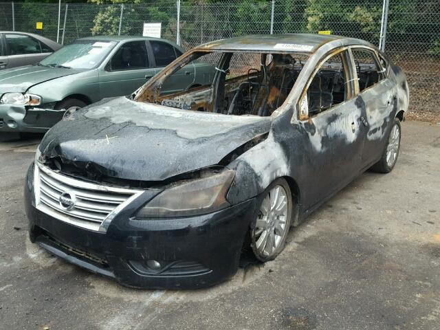 3N1AB7AP0DL665589 - 2013 NISSAN SENTRA S BURN photo 2