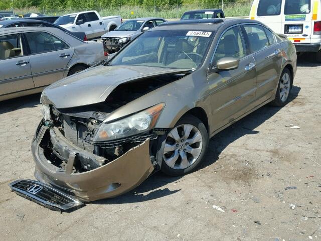 1HGCP36878A084820 - 2008 HONDA ACCORD EX- TAN photo 2