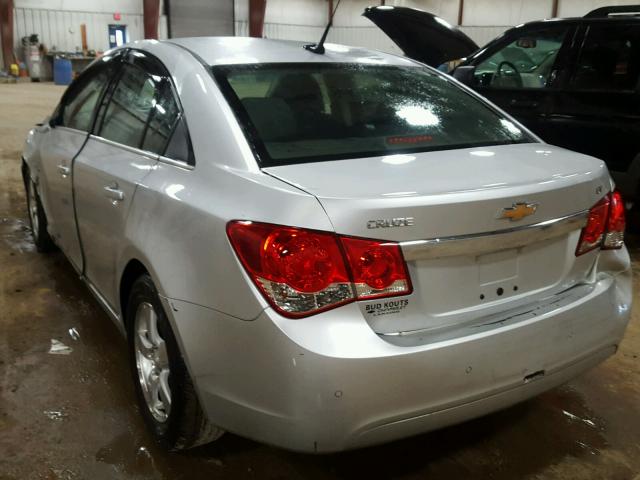 1G1PF5SC5C7196815 - 2012 CHEVROLET CRUZE LT GRAY photo 3