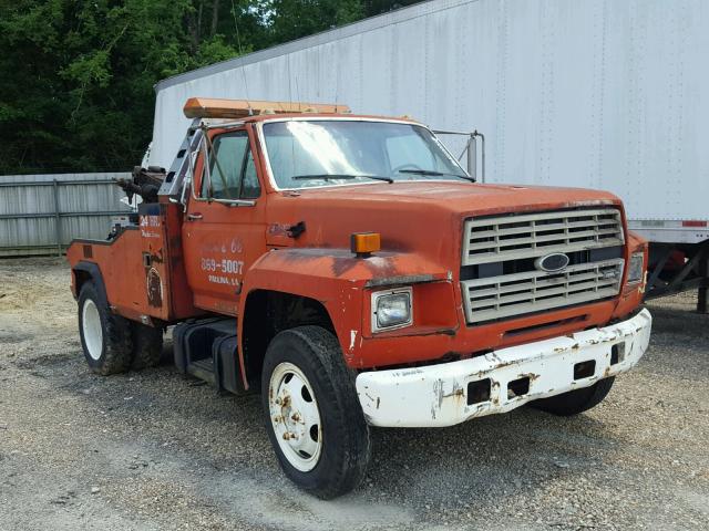 1FDNK64P5KVA16691 - 1989 FORD F600 F RED photo 1