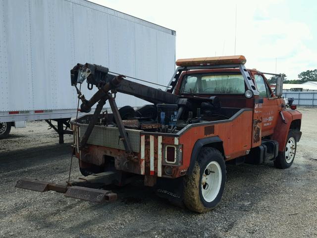 1FDNK64P5KVA16691 - 1989 FORD F600 F RED photo 4