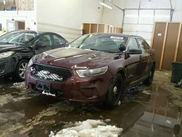 1FAHP2MK2GG129810 - 2016 FORD TAURUS POL MAROON photo 2