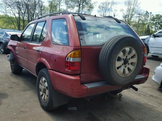 4S6CM58W2X4403264 - 1999 HONDA PASSPORT E 红色 照片 3