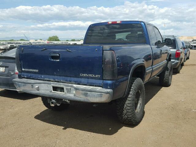 2GCEK19T9X1295200 - 1999 CHEVROLET SILVERADO BLUE photo 4