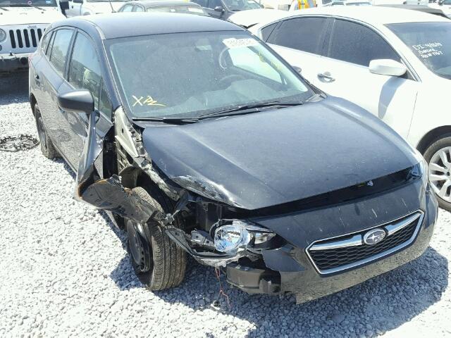 4S3GTAA62J3714839 - 2018 SUBARU IMPREZA BLACK photo 1