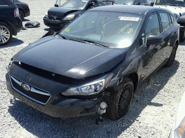 4S3GTAA62J3714839 - 2018 SUBARU IMPREZA BLACK photo 2