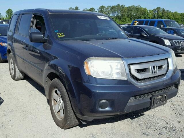 5FNYF38219B011158 - 2009 HONDA PILOT LX BLUE photo 1