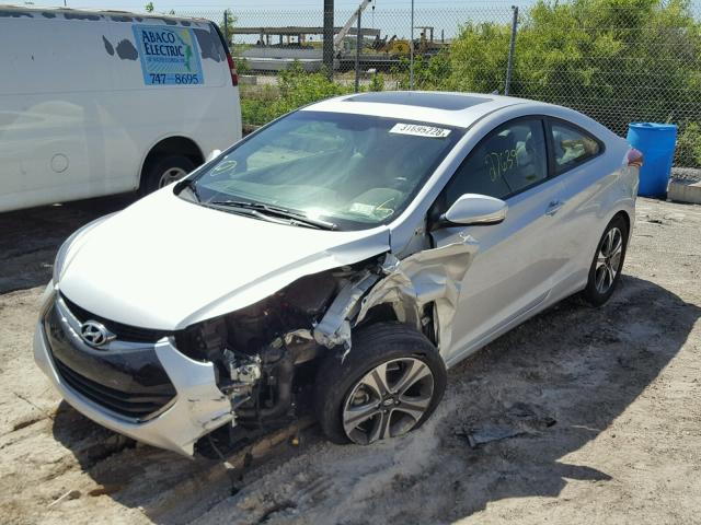 KMHDH6AH2EU027987 - 2014 HYUNDAI ELANTRA CO SILVER photo 2